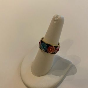 Henril Bender Ring Black & Gold Size 7